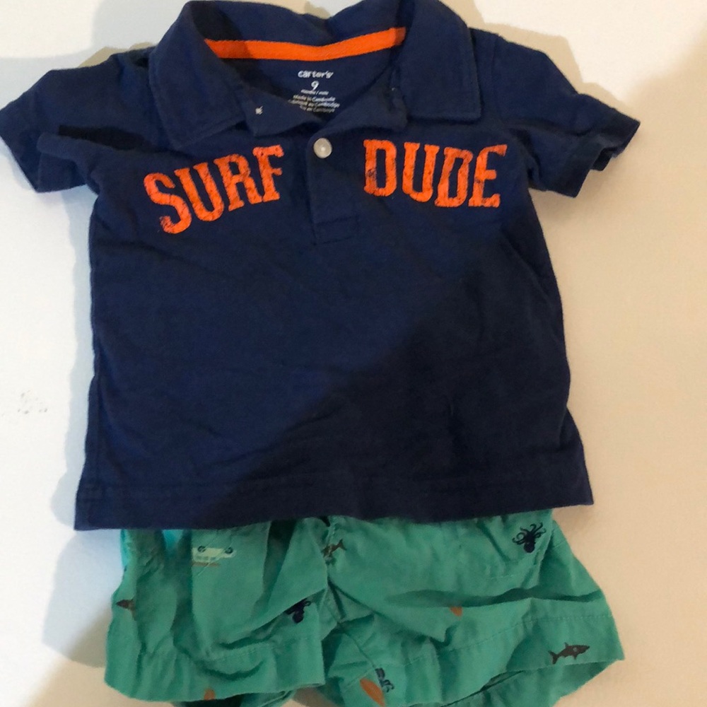 Carter’s summer outfit. Size 9months